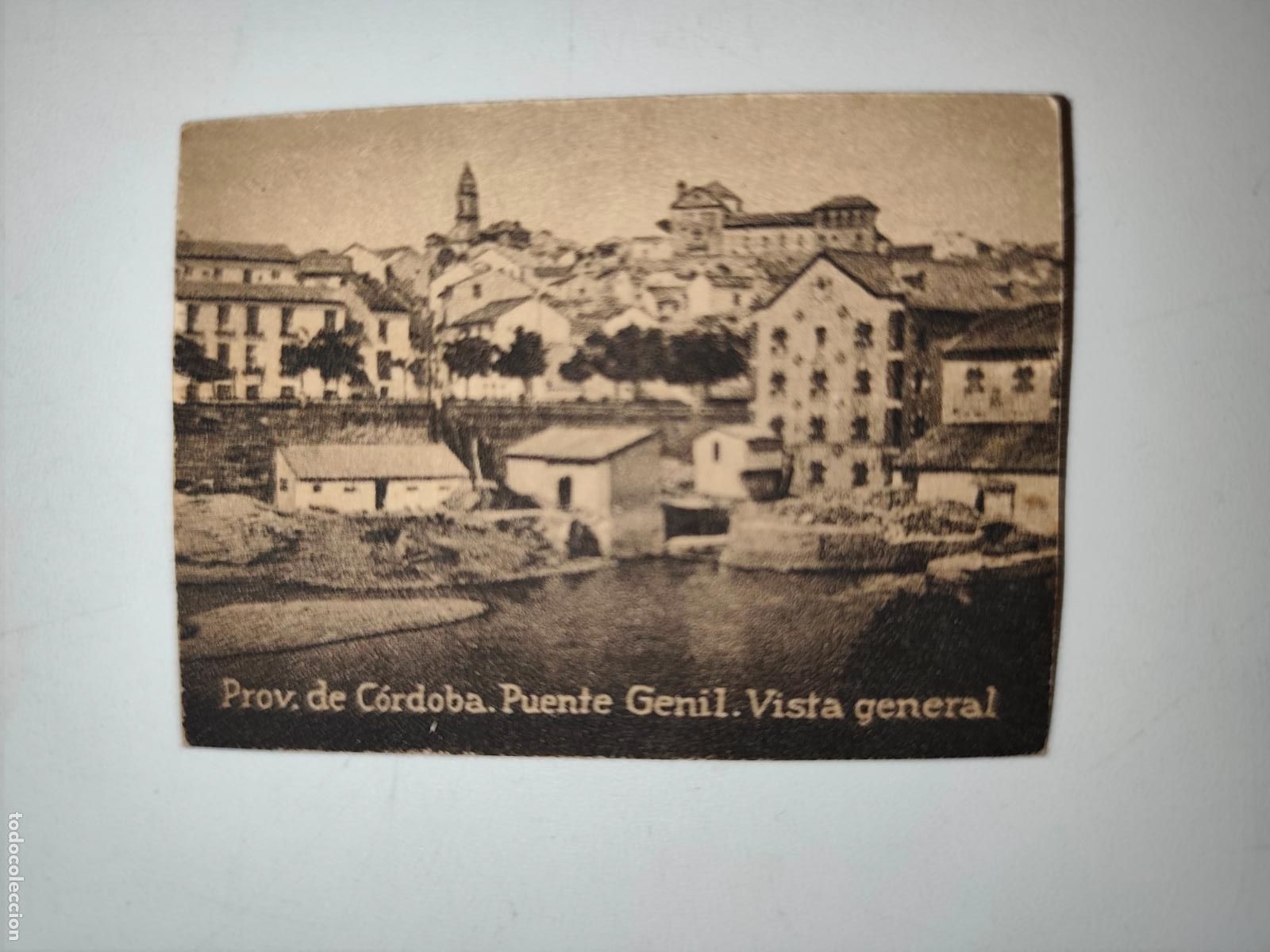 Postales: POSTAL ORIGINAL DECADA DE LOS A&Ntilde;OS 30. CORDOBA, PUENTE GENIL, VISTA GENERAL. LEER