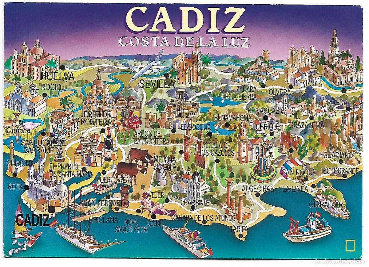Postales: COSTA DE LA LUZ.- CADIZ - Foto 1