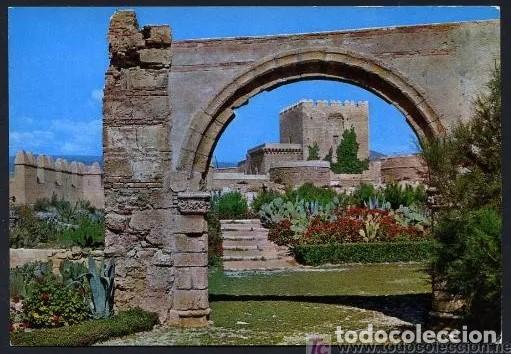 Postales: Almer&iacute;a. *Alcazaba. Arco romano* Ed. G. Garrabella-SRC n&ordm; 7. Nueva.