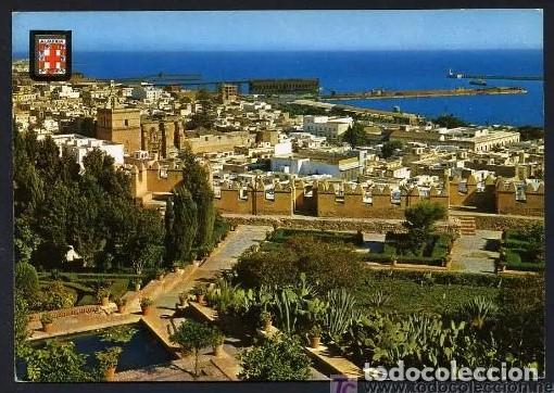 Postales: Almer&iacute;a. *Jardines de la Alcazaba y vista parcial* Ed. Dominguez n&ordm; 13. Nueva.