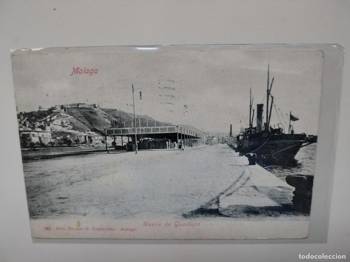 Postales: M&aacute;laga. Muelle de Guadiaro. 1941. - Foto 1