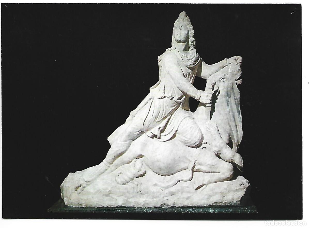 Postcards: ESCULTURA EN MARMOL DEL DIOS MITHRAS (CABRA).- MUSEO ARQUEOLOGICO.- CORDOBA