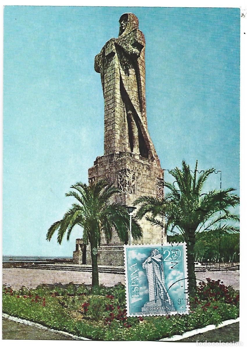 Postales: MONUMENTO A COLON.- HUELVA - Foto 1