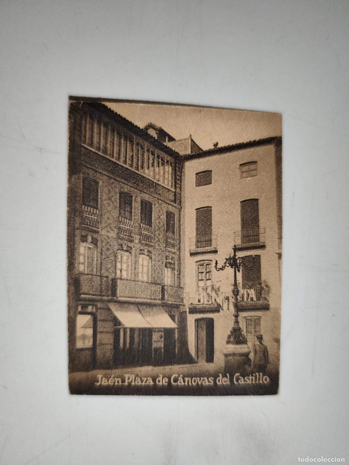 Postcards: POSTAL ORIGINAL DECADA DE LOS A&Ntilde;OS 30. JAEN, PLAZA DE CANOVAS DEL CASTILLO. VER FOTOS