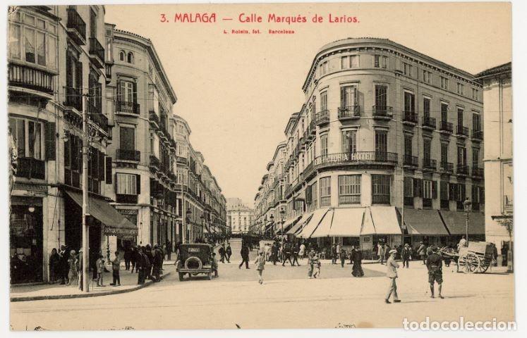 Postkarten: ea01412 Malaga Calle Marques De Larios Roisin N&ordm;3 sc