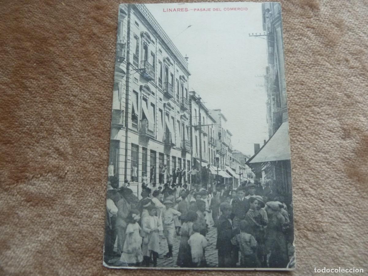 Postkarten: LINARES. PASAJE DEL COMERCIO FOT. CASTA&Ntilde;EIRA 1914