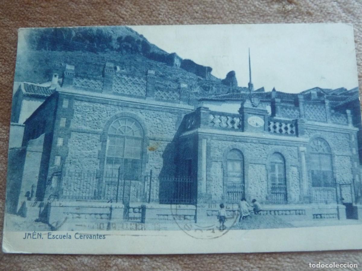 Cartoline: JAEN. ESCUELA CERVANTES 1937