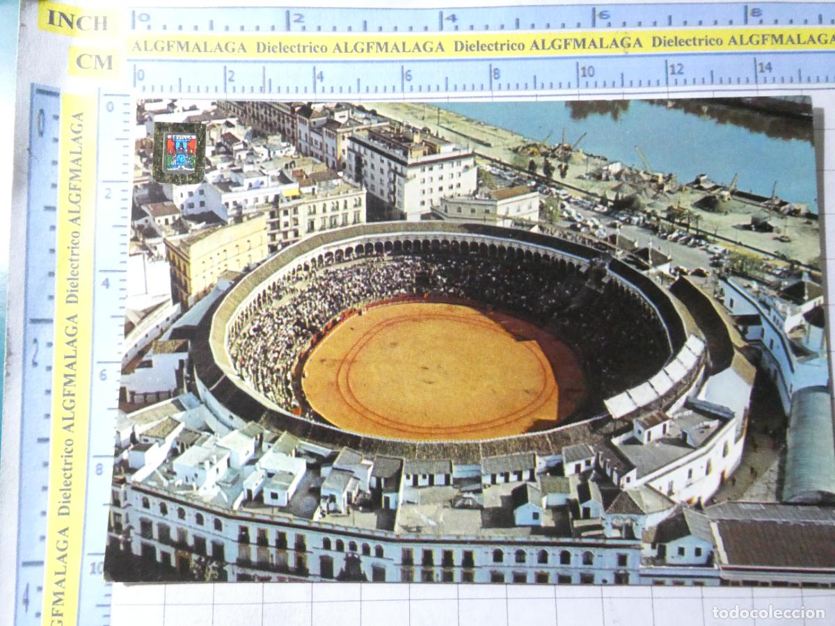 Postales: POSTAL DE SEVILLA. A&Ntilde;O 1970. PLAZA DE TOROS Y R&Iacute;O GUADALQUIVIR 18 ESCUDO ORO. 2769