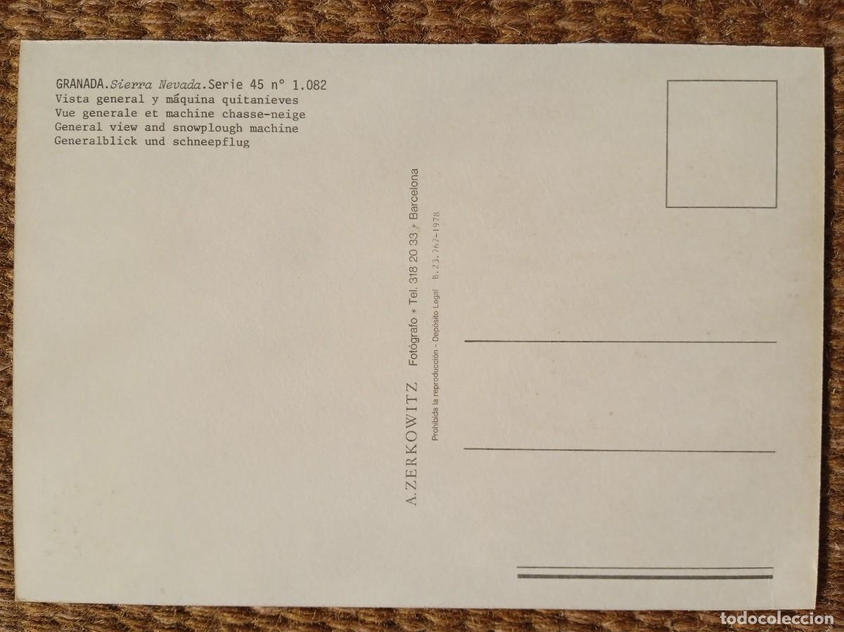 Postales: SIERRA NEVADA - GRANADA - ED. A. ZERKOWITZ - Foto 2