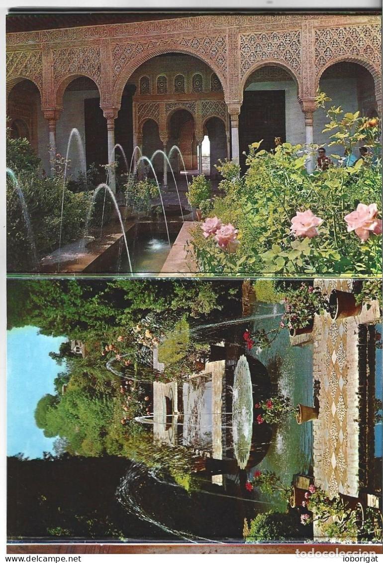 Postales: LIBRO FLEXO CON 12 VISTAS DEL GENERALIFE / GRANADA - Foto 4