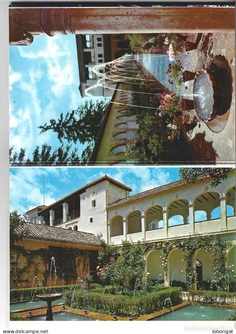 Postales: LIBRO FLEXO CON 12 VISTAS DEL GENERALIFE / GRANADA - Foto 5