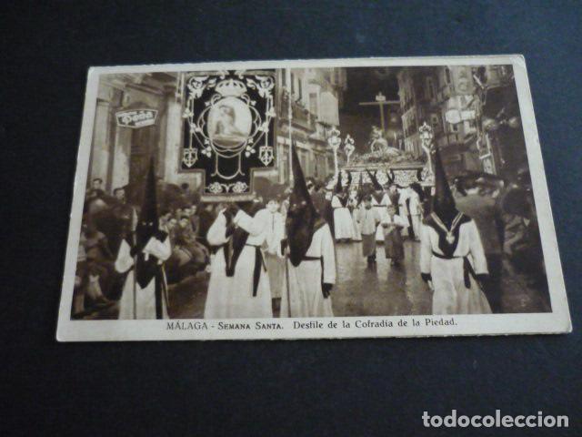 Cartoline: MALAGA SEMANA SANTA DETALLE DE LA COFRADIA DE LA PIEDAD