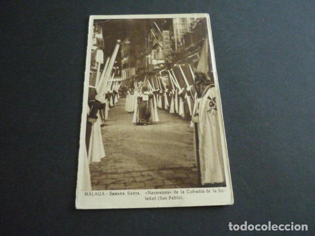 Cartoline: MALAGA SEMANA SANTA NAZARENOS DE LA COFRADIA DE LA SOLEDAD