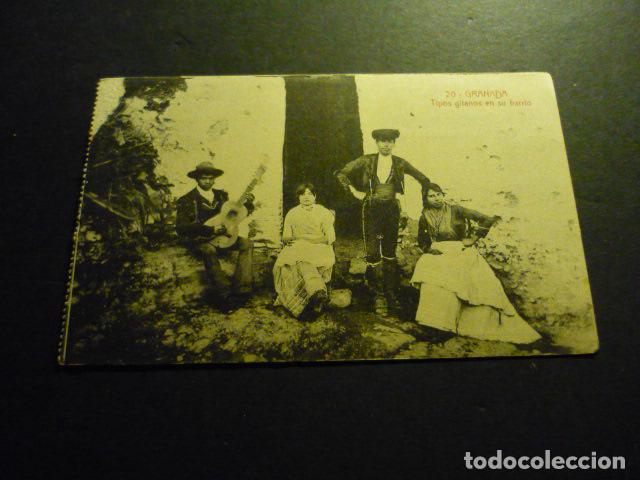 Postales: GRANADA TIPOS GITANOS EN SU BARRIO - Foto 1