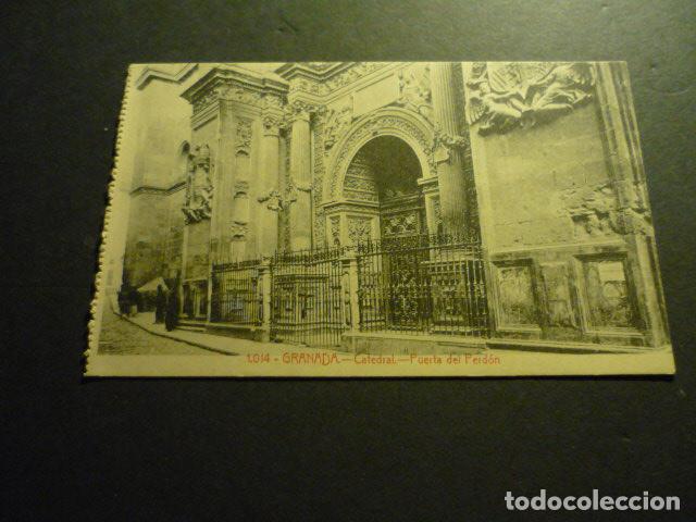 Postales: GRANADA CATEDRAL PUERTA DEL PERDON - Foto 1