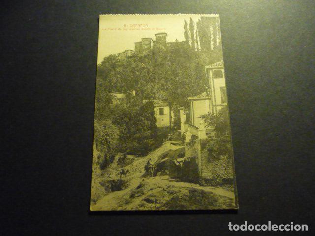Postales: GRANADA LA TORRE DE LAS DAMAS DESDE EL DARRO - Foto 1