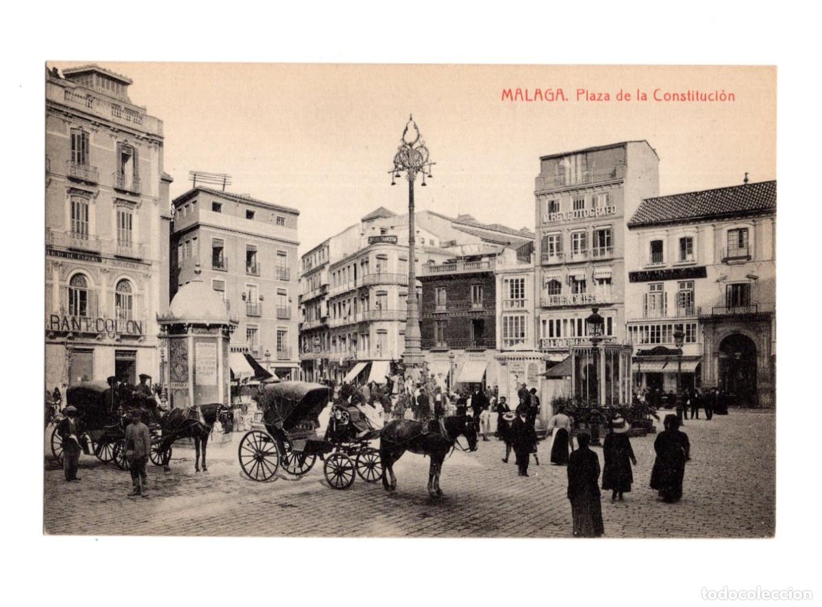 Postales: M&Aacute;LAGA.- PLAZA DE LA CONSTITUCI&Oacute;N. - Foto 1