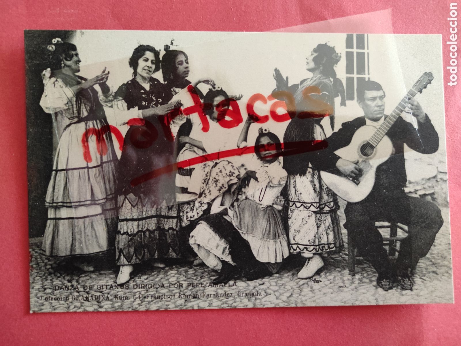 Postkarten: TARJETA POSTAL.- DANZA DE GITANOS DIRIGIDA POR PEPE AMALLA.- COLECCION GRANADINA.- GRANADA.-