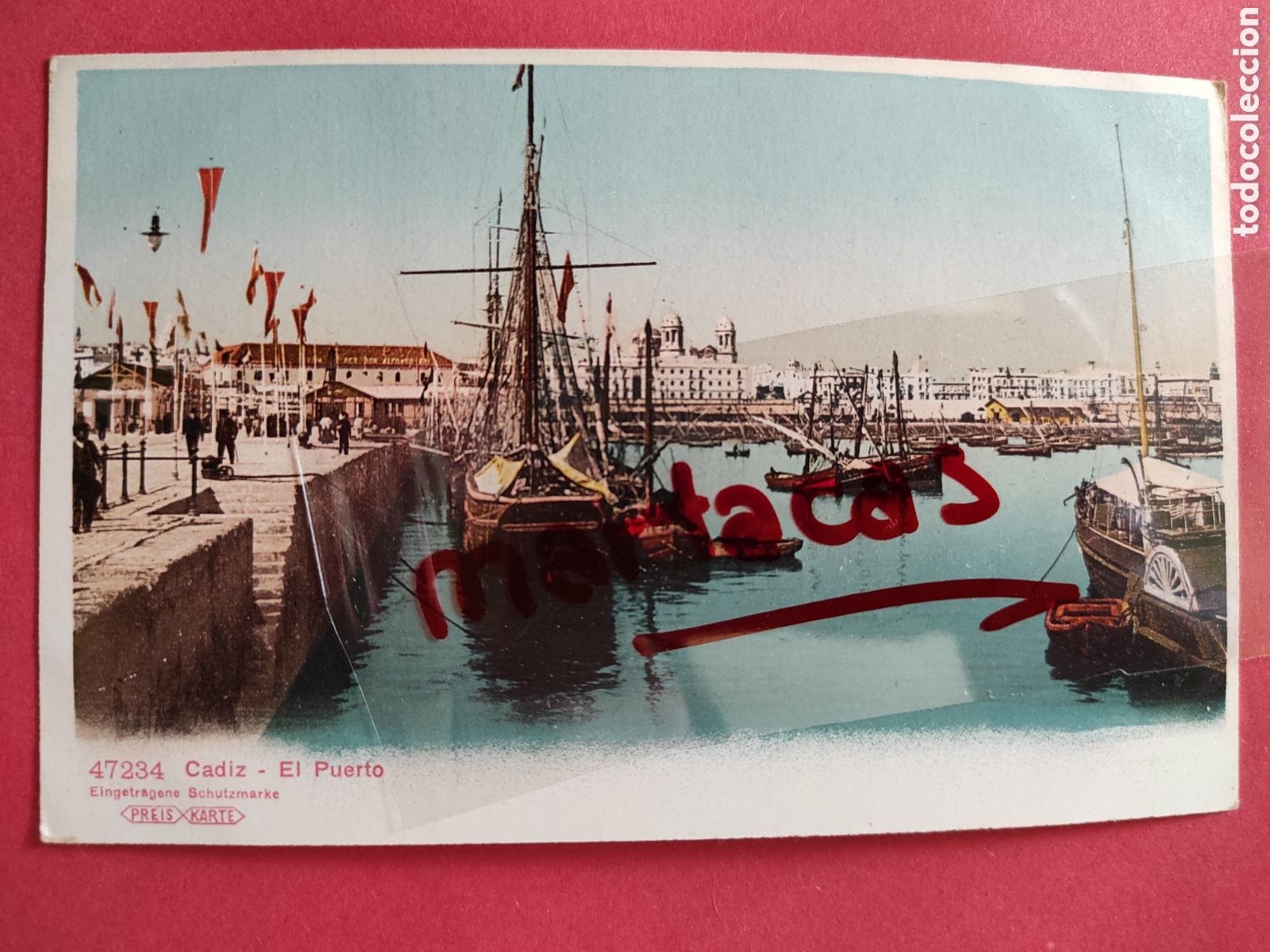Postcards: TARJETA POSTAL.- CADIZ.- EL PUERTO.- REVERSO SIN DIVIDIR.