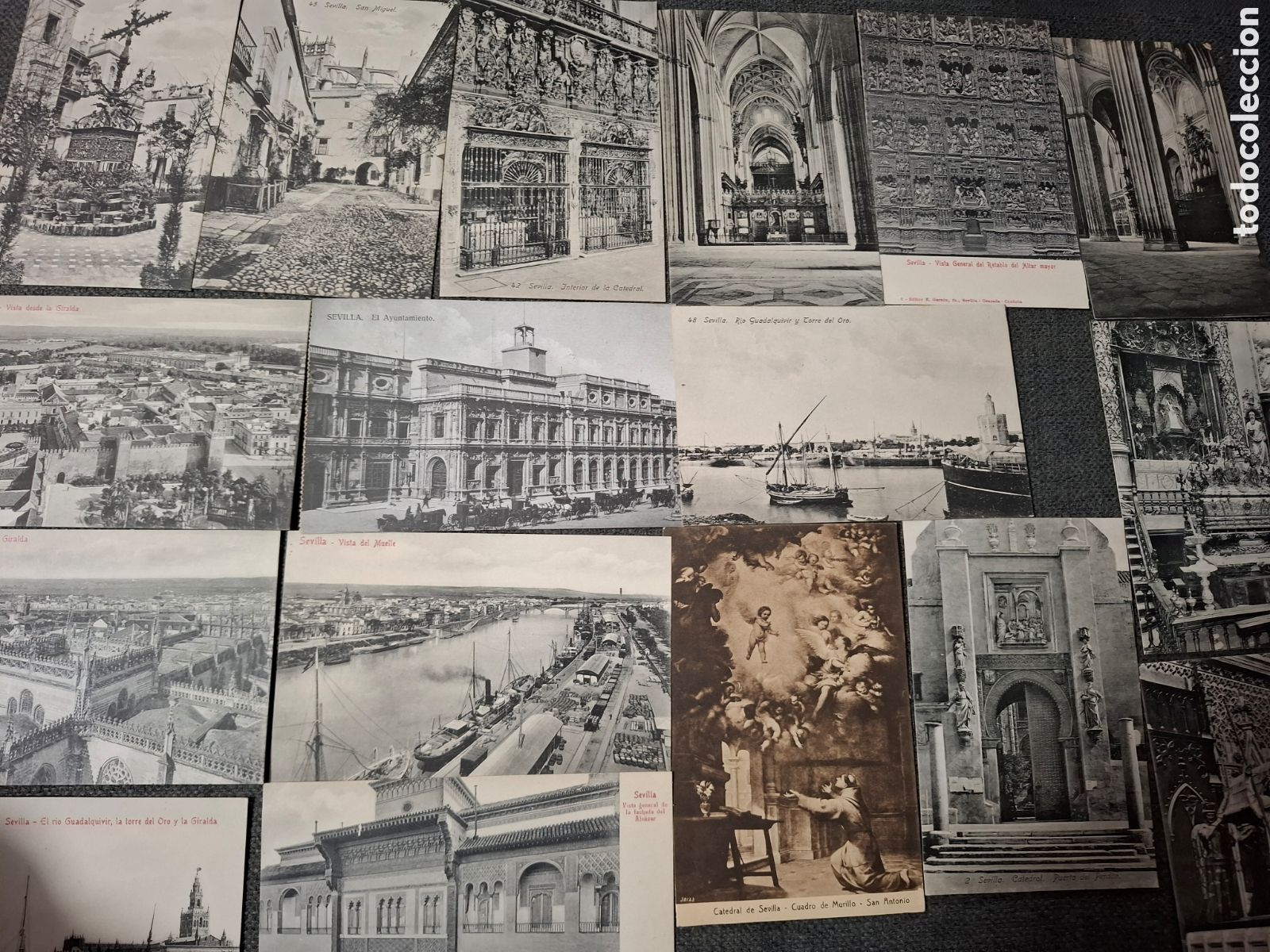 Postkarten: 40 POSTALES ANTIGUAS SEVILLA.LINARES, CASSO,CHAPARTEUY,ETC.+1FOTO