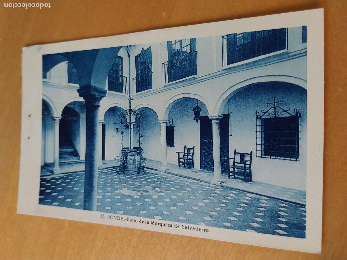 Postais: RONDA PATIO MARQUESA SALVATIERRA ED ROISIN SC 15 AZULONA