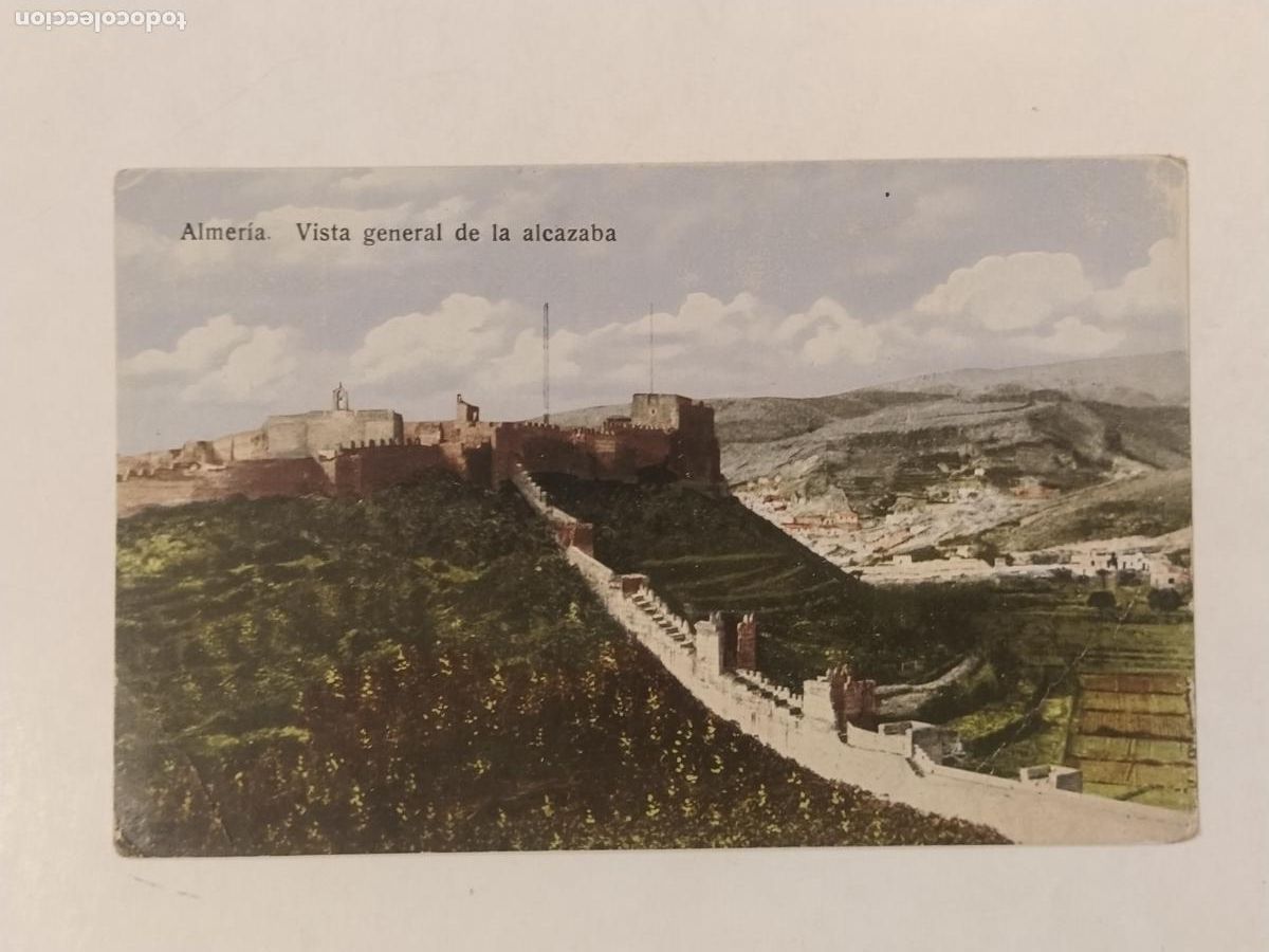Postcards: ALMERIA - VISTA GENERAL DE LA ALCAZABA - PAPELERIA SEMPERE - POSTAL ANTIGUA -(113.351)