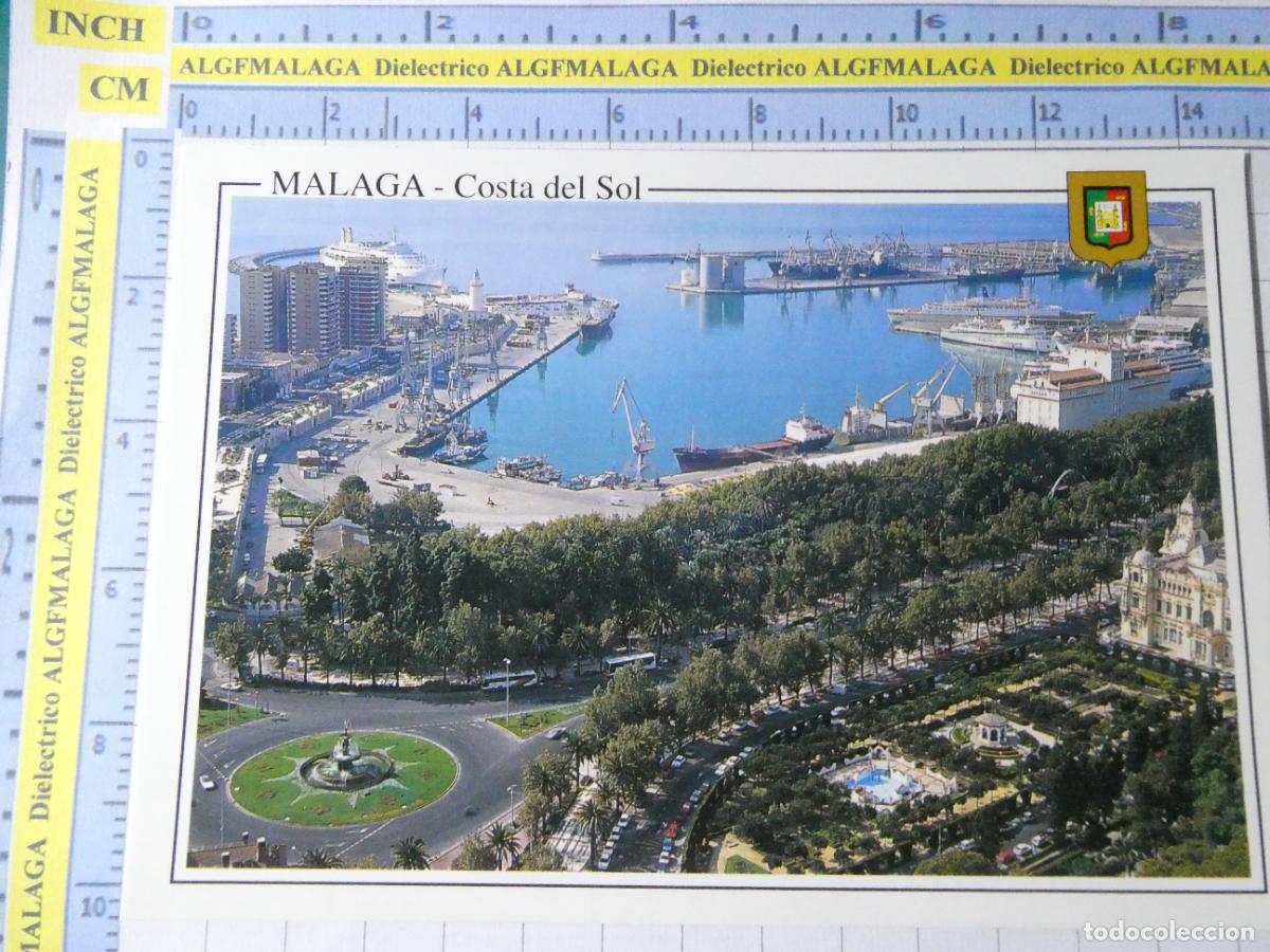 Postkarten: POSTAL DE M&Aacute;LAGA. A&Ntilde;O 1992 VISTA DESDE GIBRALFARO. SILO BARCO TRASMEDITERRANEA PUERTO PARQUE. 708