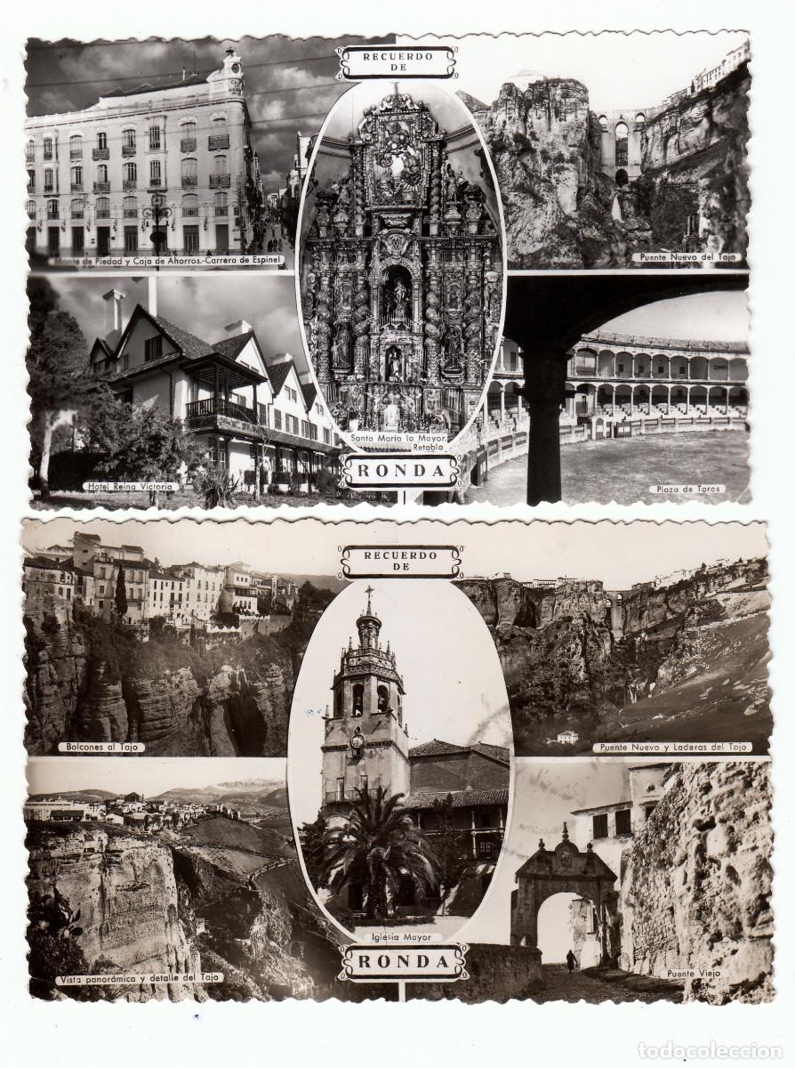 Postkarten: 2 postales. Ronda. Recuerdo. Ed. Arribas vz