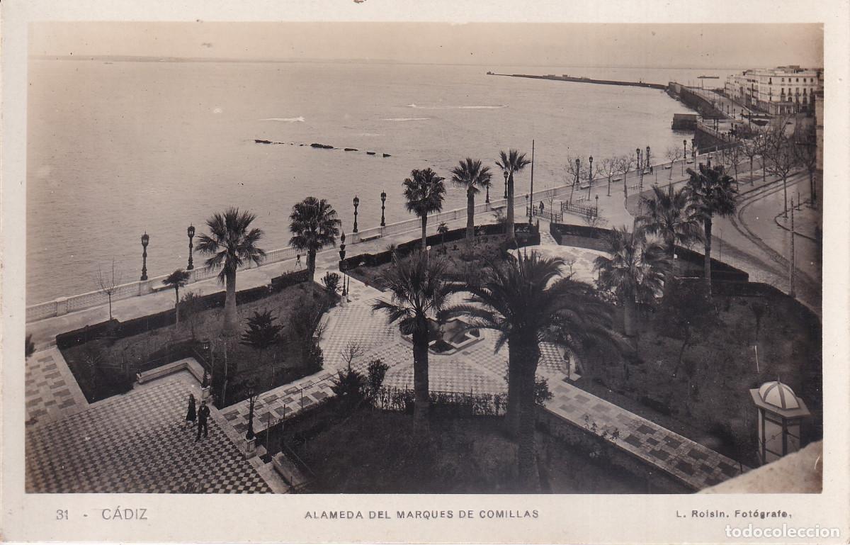Cartoline: CADIZ ALAMEDA DEL MARQUES DE COMILLAS
