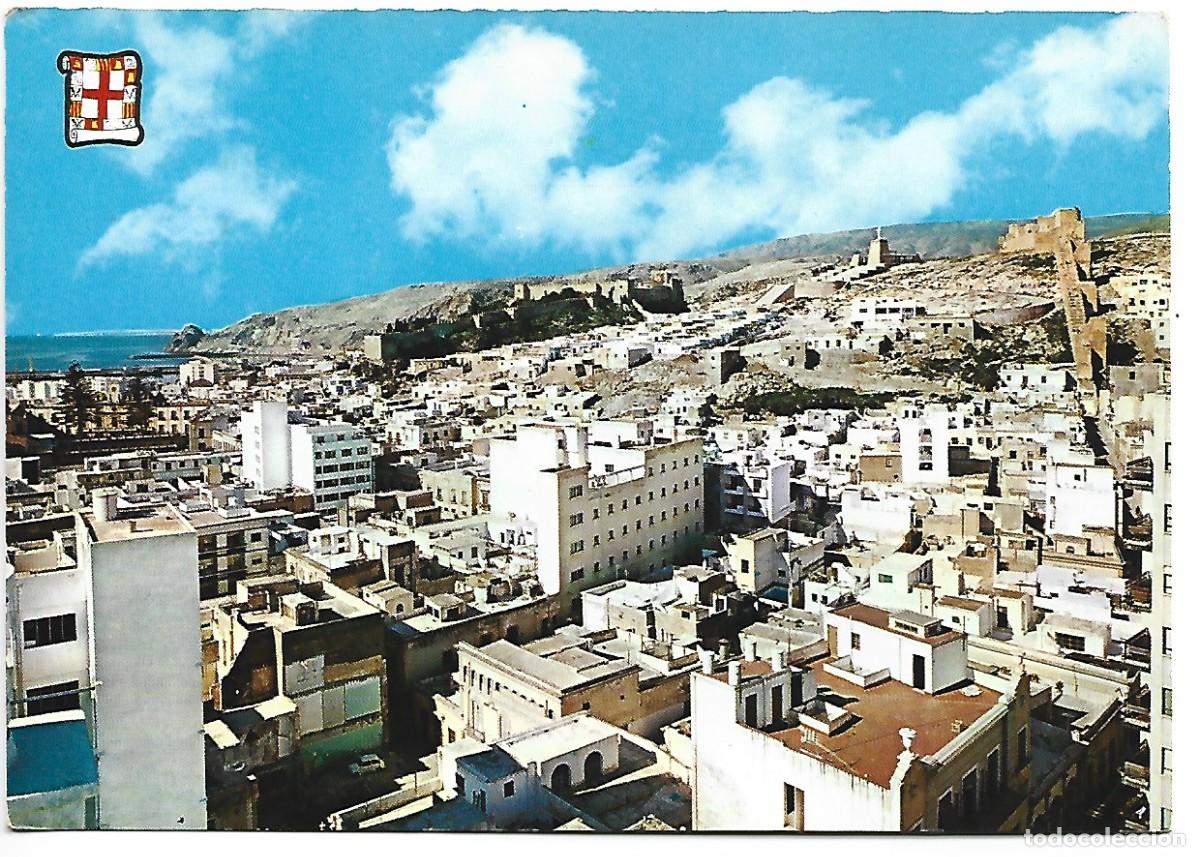 Postcards: PANORAMICA, ALCAZABA Y MURALLAS / PANORAMIC, FORTRESS AND WALLS.- ALMERIA