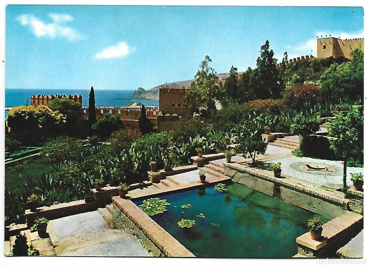 Postcards: JARDINES DE LA ALCAZABA / ANCIENT FORTRESS GARDENS.- ALMERIA