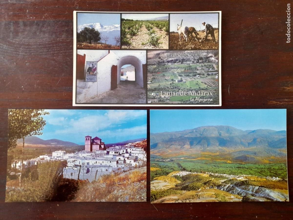 Postkarten: Una postal vintage vistas de Laujar de Andarax, en La Alpujarras Almeria 3 tarjetas a elegir