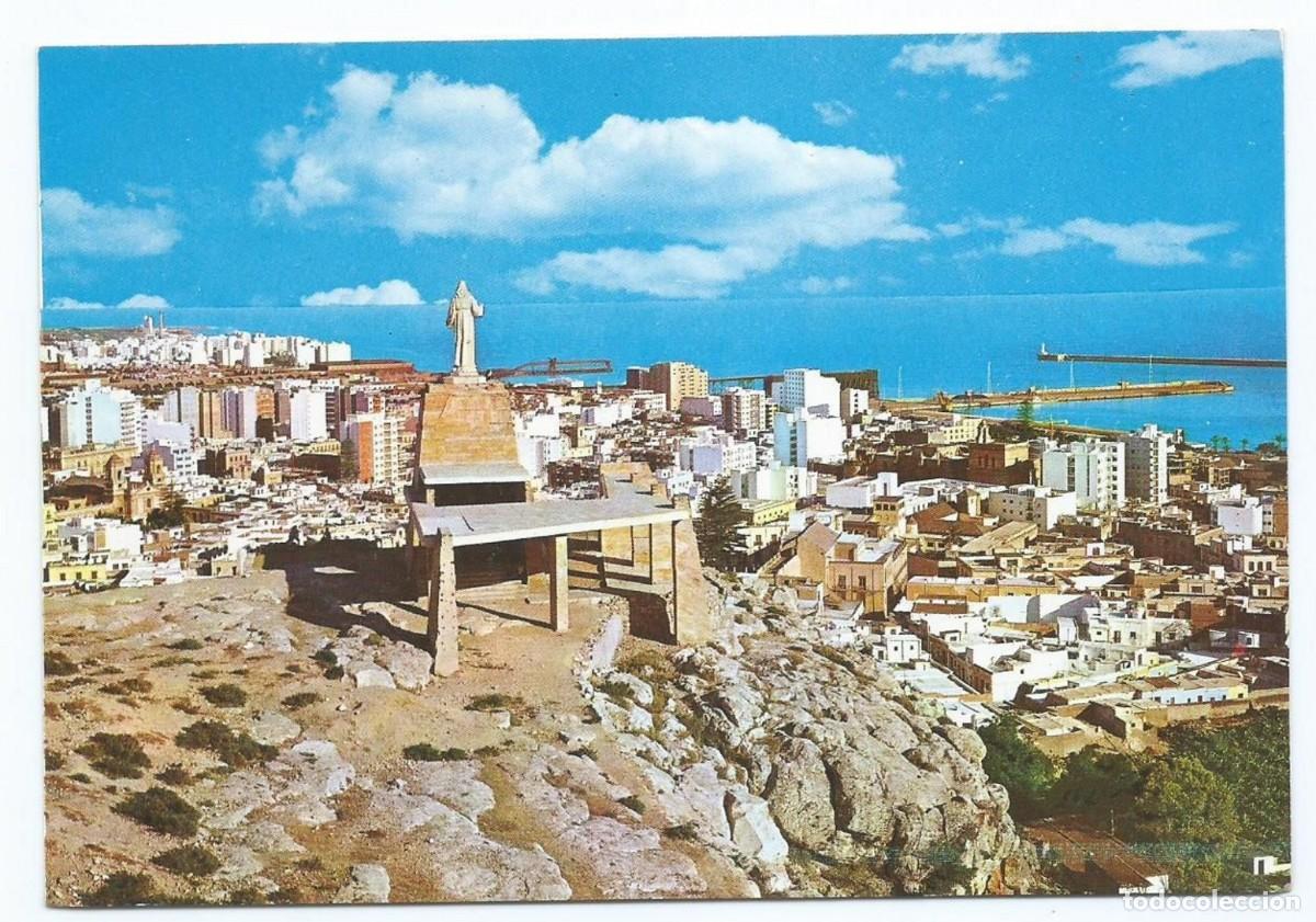Postkarten: CERRO DE SAN CRISTOBAL Y VISTA PARCIAL - THE SAINT CRISTOBAL HILL AND PARTIAL VIEW.- ALMERIA