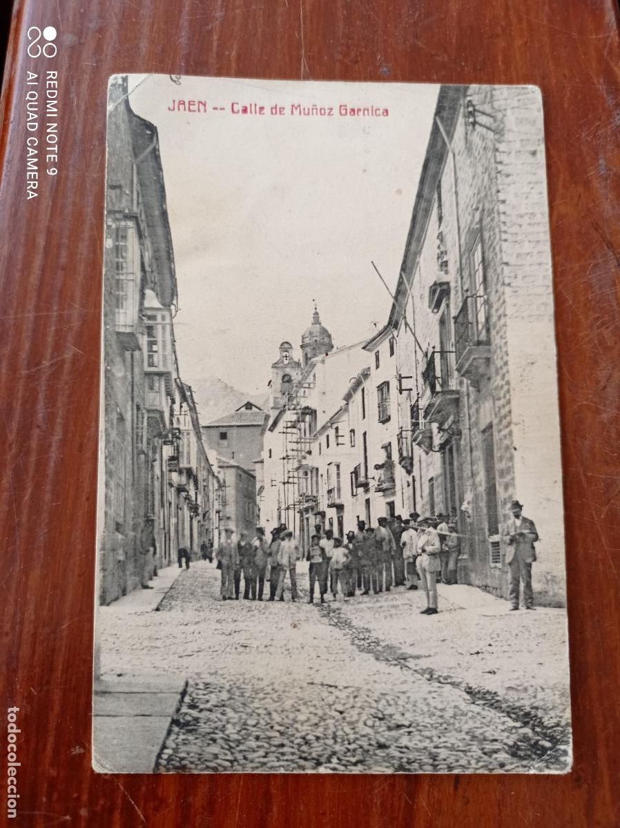 Postkarten: POSTAL DE JAEN. CALLE MU&Ntilde;OZ GARNICA. CIRCULADA. VER FOTOS.