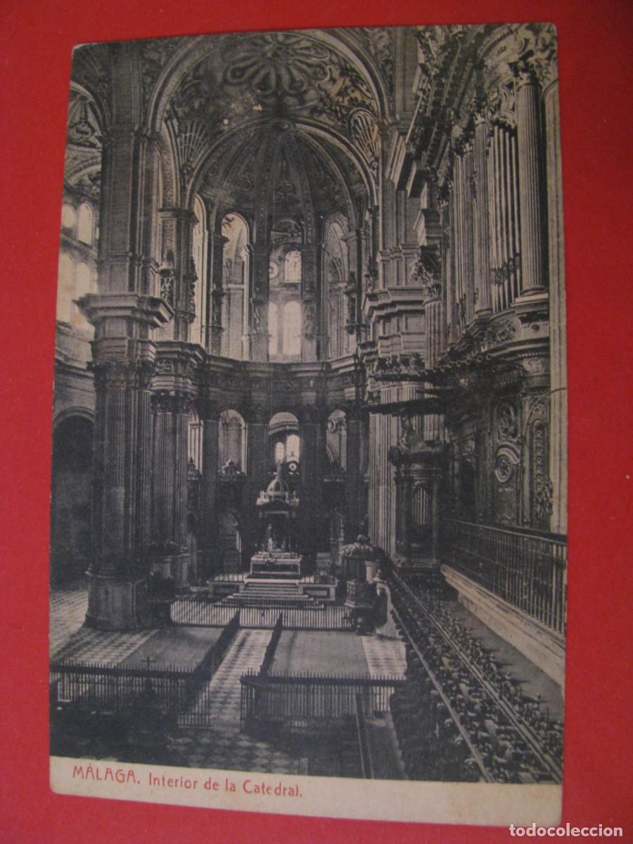 Postales: POSTAL DE MALAGA. INTERIOR DE LA CATEDRAL. ED. THOMAS. - Foto 1