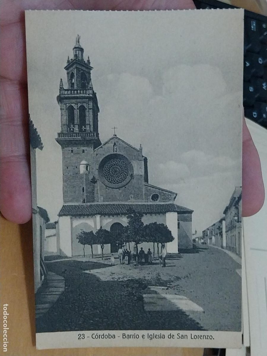Postkarten: CORDOBA BARRIO IGLESIA SAN LORENZO ED RAFAEL GARZON 23 SC ANIMADA