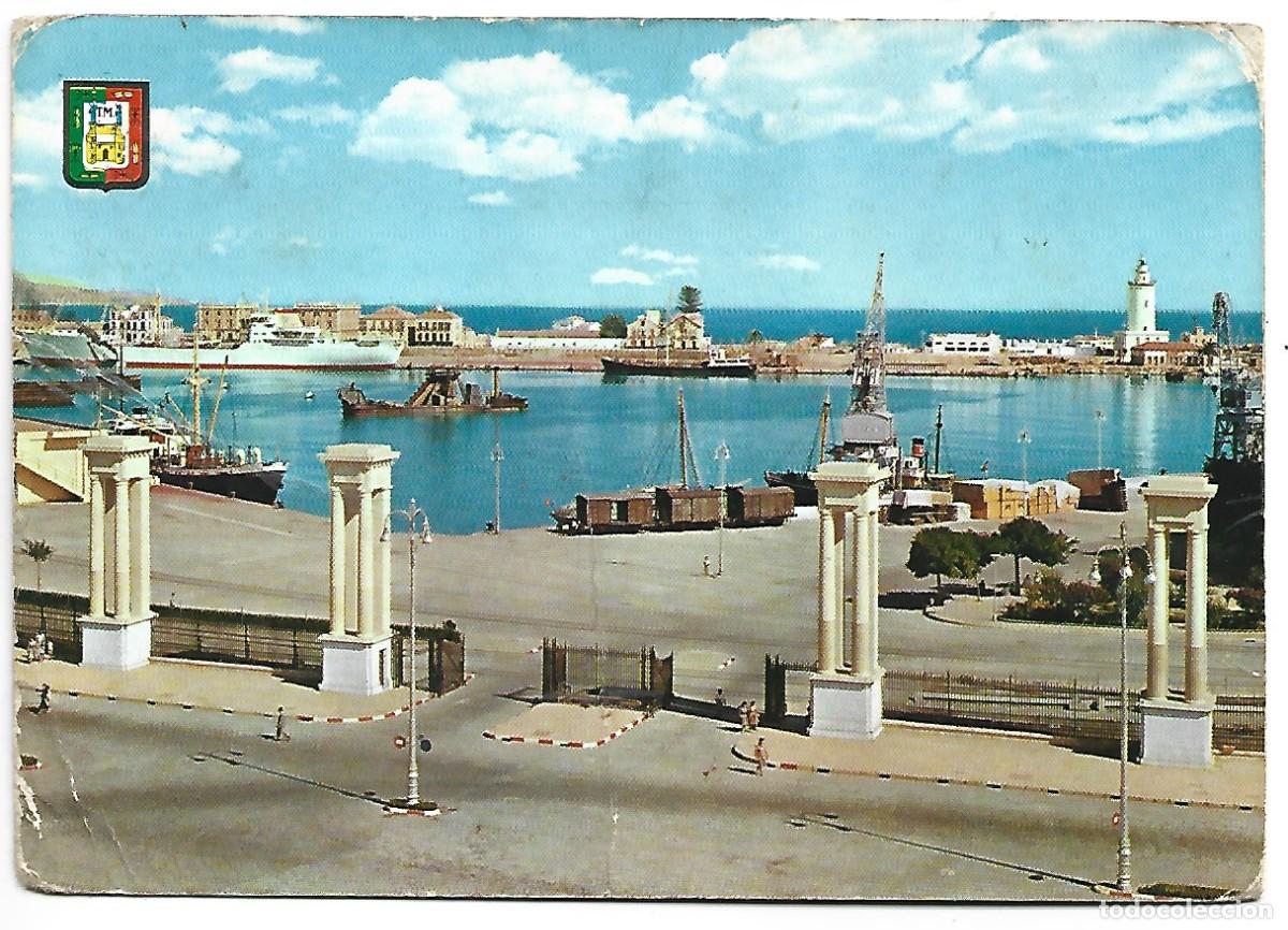 Postales: ENTRADA AL PUERTO - HARBOUR.- MALAGA - Foto 1