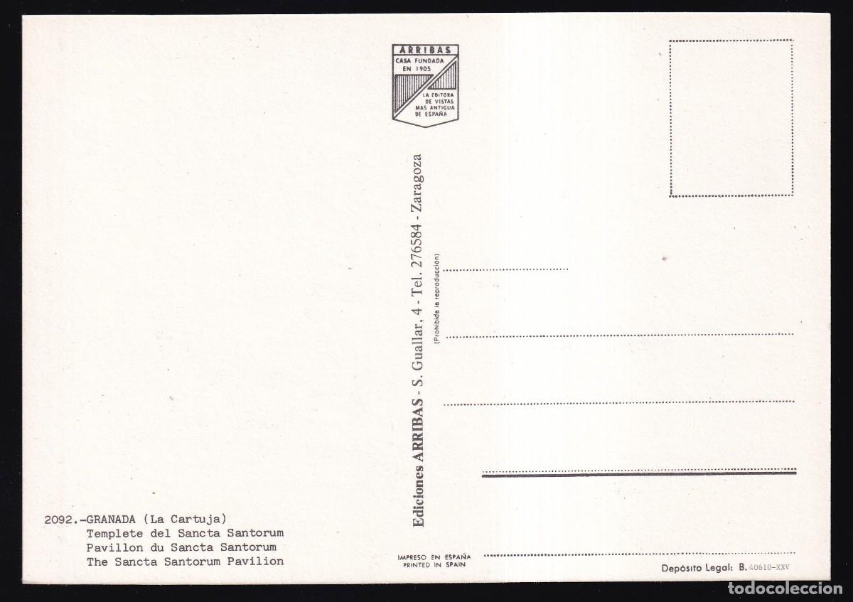 Postales: Granada. Ed. Arribas n&ordm; 2092. Nueva. - Foto 2