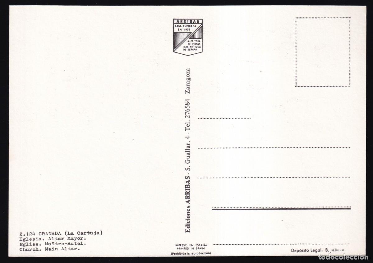 Postales: Granada. Ed. Arribas n&ordm; 2124. Nueva. - Foto 2