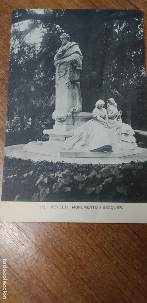 Postales: SEVILLA - MONUMENTO A BECQUER - Foto 1