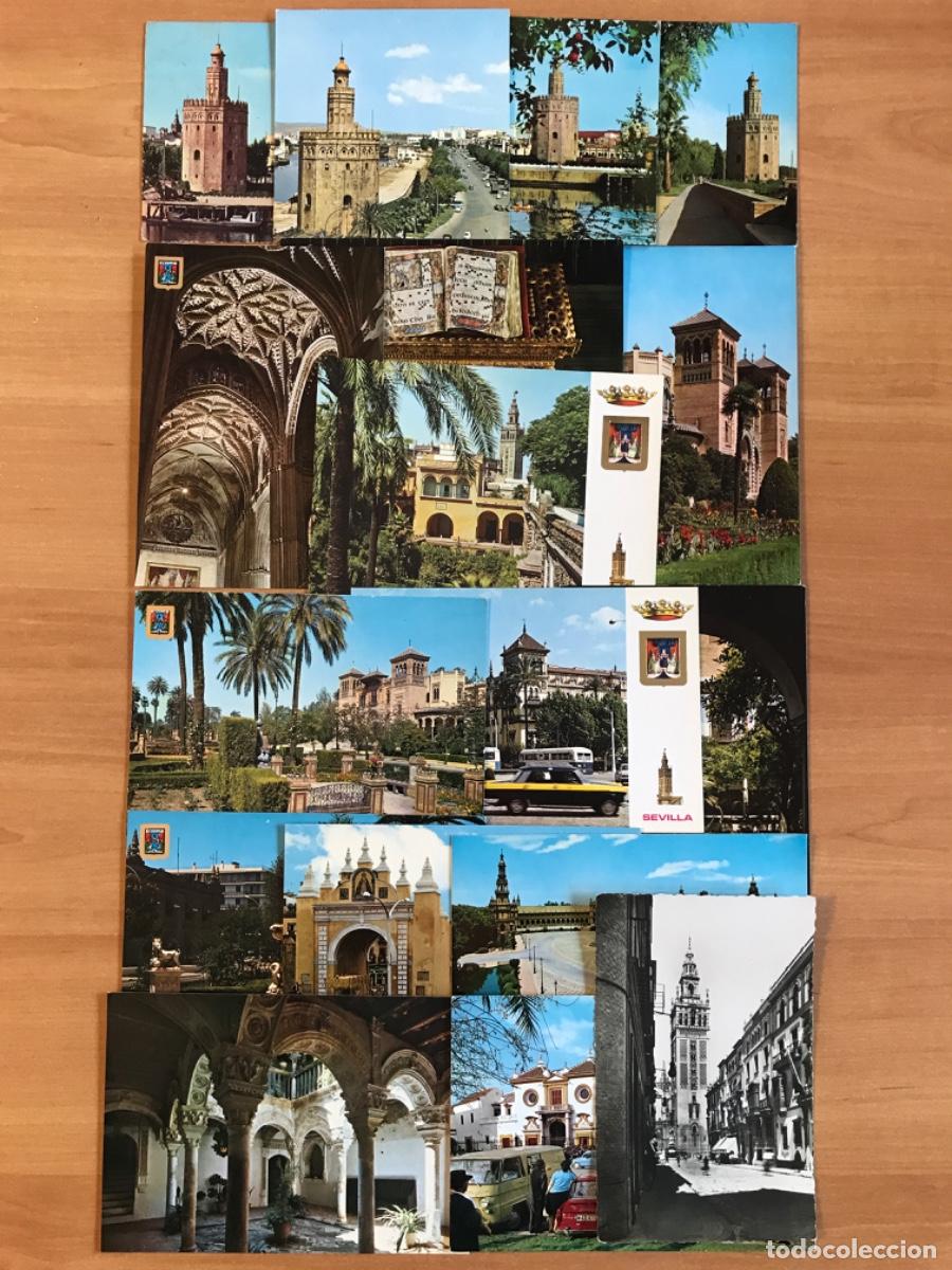 Postales: Lote de 17 postales de Sevilla. - Foto 1