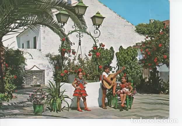 Postales: MALAGA ESCRITA PATIO ANDALUZ