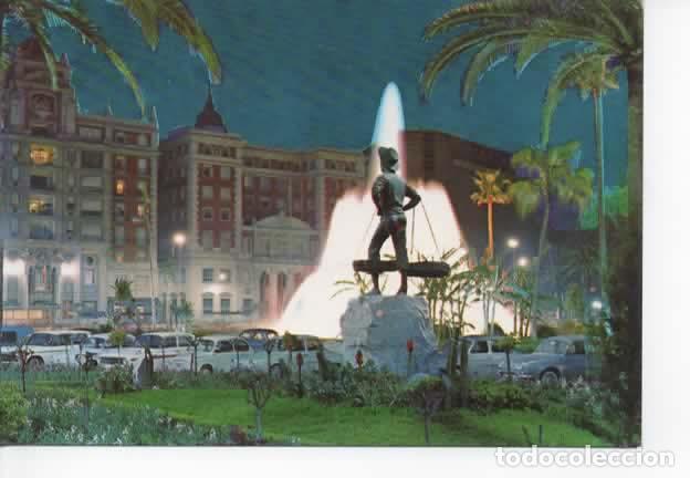 Postcards: MALAGA ESCRITA FUENTE DE LA MARINA
