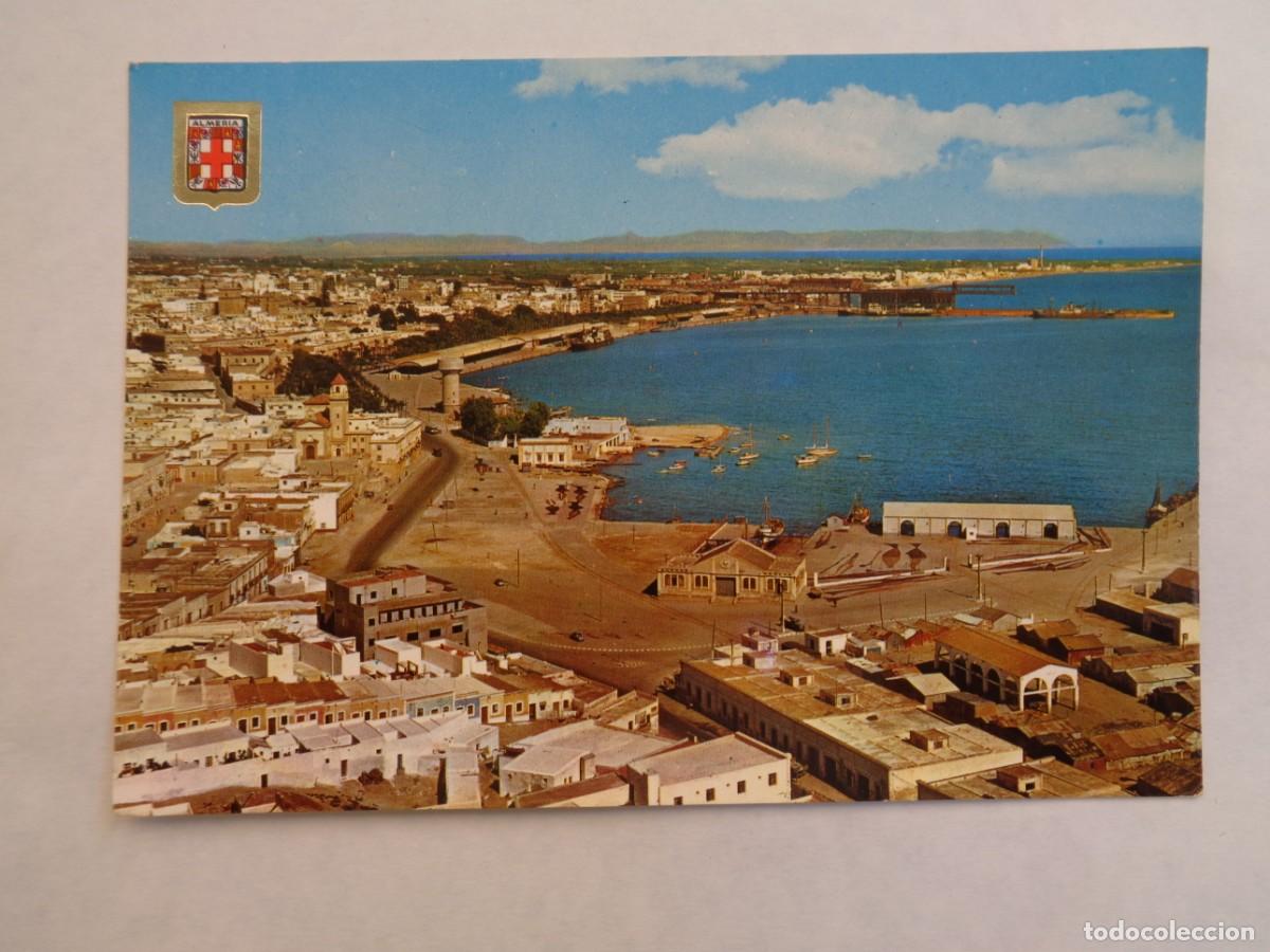 Postcards: POSTAL DE ALMERIA : VISTA PARCIAL Y PUERTO . A&Ntilde;OS 60