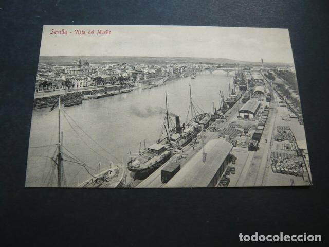 Postales: SEVILLA VISTA DEL MUELLE - Foto 1