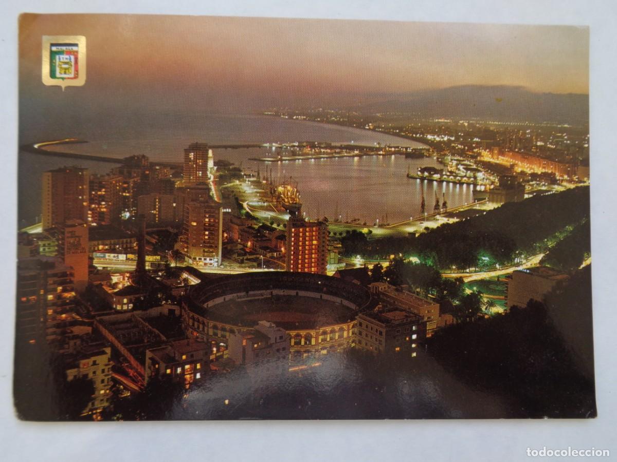 Postkarten: POSTAL DE MALAGA ( COSTA DEL SOL ): VISTA GENERAL NOCTURNA . A&Ntilde;OS 60