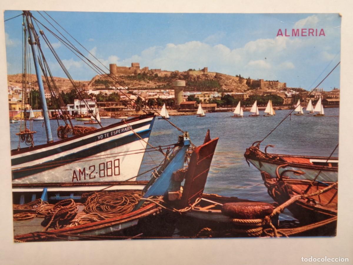 Postcards: POSTAL DE ALMERIA : EL PUERTO Y LA ALCAZABA . A&Ntilde;OS 70