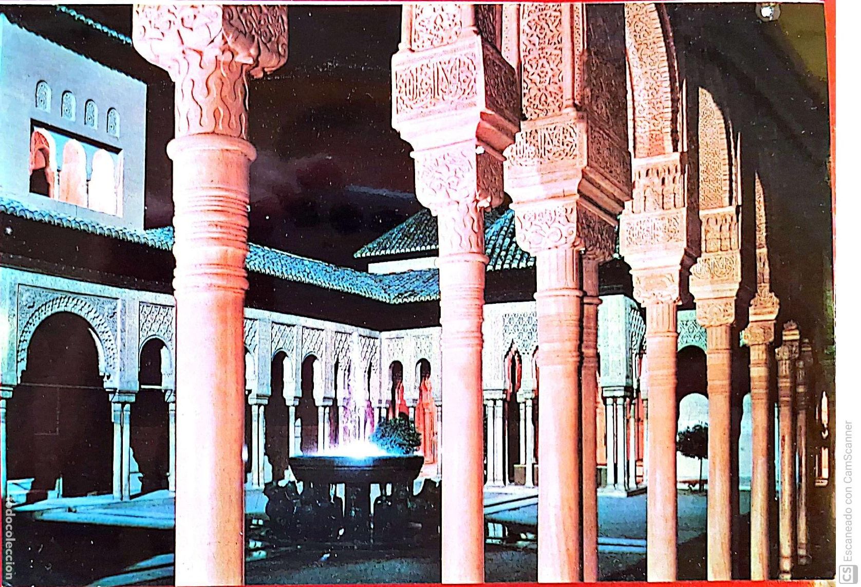 Postcards: Granada. 130 Alhambra. Patio de los Leones. Zerkowitz. Nueva. Color