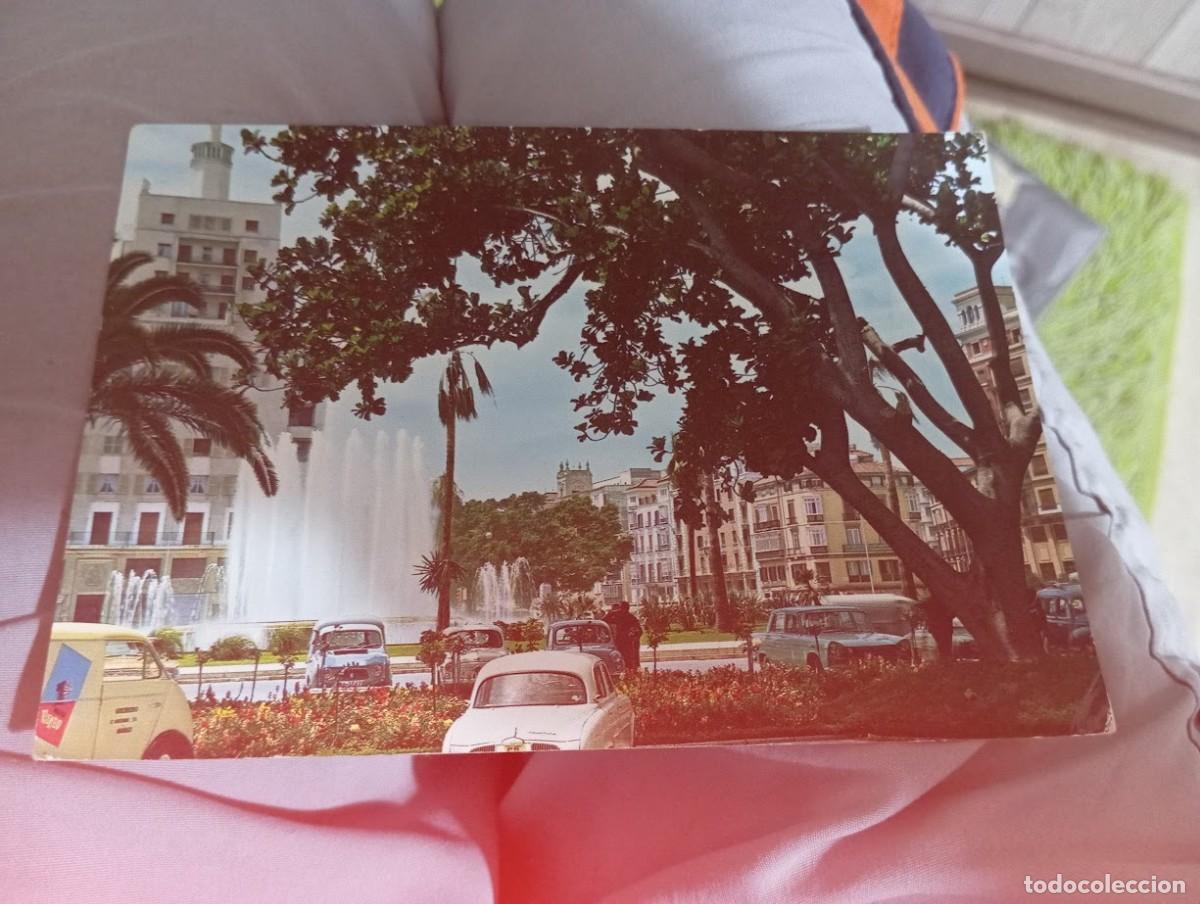 Postales: POSTAL MALAGA / SEAT 1500-RENAULT DAUPHINE A&Ntilde;OS 60 CIRCULADA SELLO