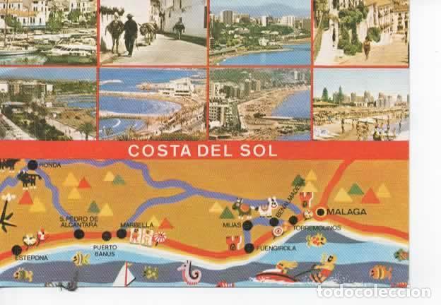 Cartoline: TARJETA POSTAL ESCRITA COSTA DEL SOL MALAGA